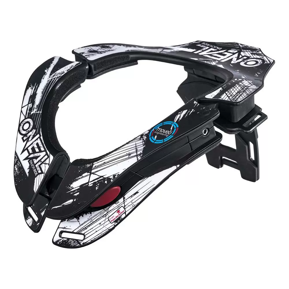 ONeal Tron Shocker Neckbrace Black White 3 ONeal Tron Shocker Neckbrace Black White