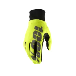 100% Hydromatic Neon Yellow Waterproof Motocross Gloves -Motorcycle clothing 10011 004 001 4 jpg