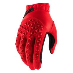 100% Kids Airmatic Motocross Gloves - Red Black