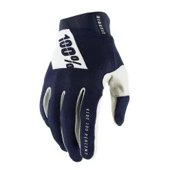 100% RideFit Navy White Motocross Gloves -Motorcycle clothing 10014 375 3 4