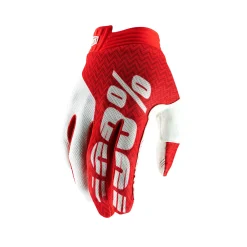 100% ITrack Red White Motocross Gloves -Motorcycle clothing 10015 020 5 jpg