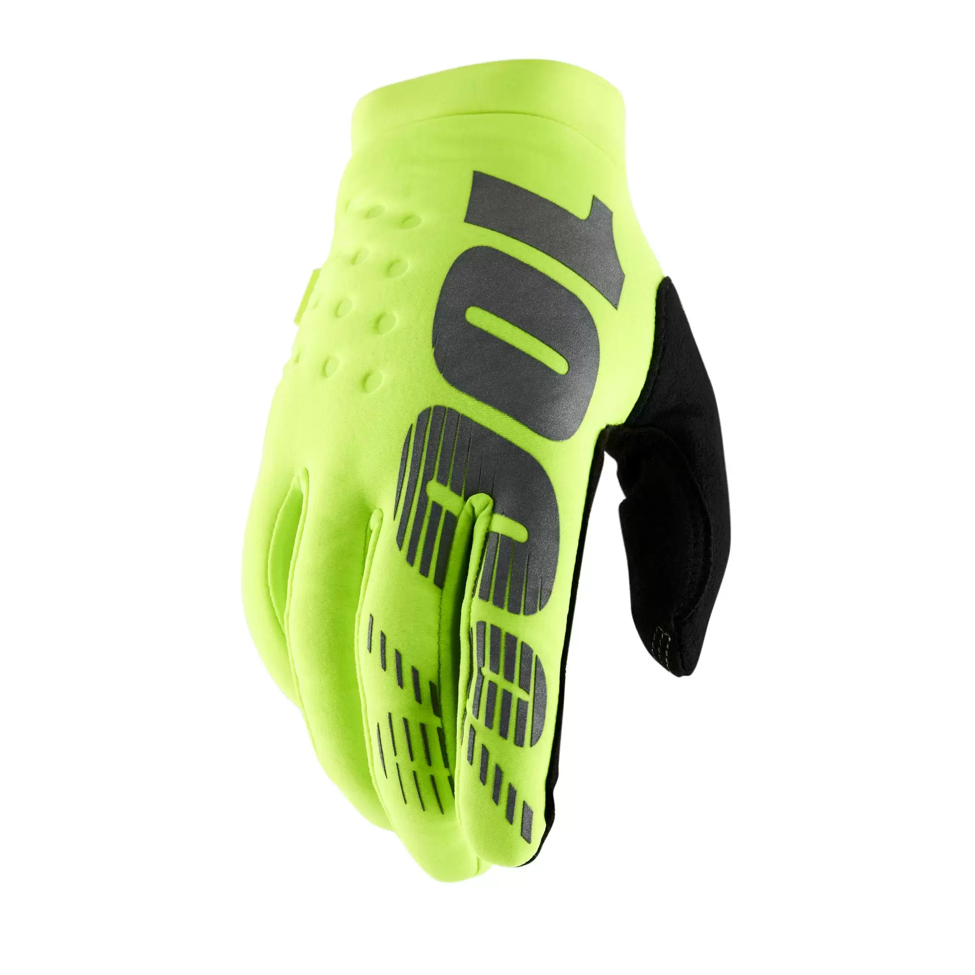 100% Brisker Cold Weather Gloves - Fluo Yellow 8 100% Brisker Cold Weather Gloves - Fluo Yellow - Image 6