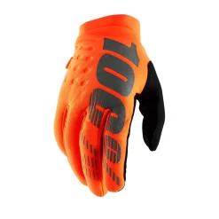 100% Brisker Youth Cold Weather Gloves Orange / Black -Motorcycle clothing 10016 260 10 jpg