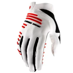 100% R-Core White Motocross Gloves -Motorcycle clothing 10017 000 2 jpg