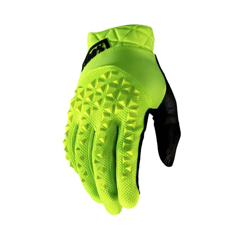 100% Geomatic Fluo Yellow Motocross Gloves 8 100% Geomatic Fluo Yellow Motocross Gloves - Image 6