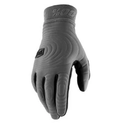 100% Brisker Xtreme Cold Weather Charcoal Gloves -Motorcycle clothing 10030 00007
