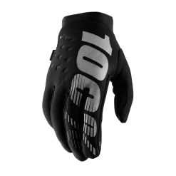 100% Brisker Cold Weather Women's Gloves - Black Grey -Motorcycle clothing 11016 057 5 jpg