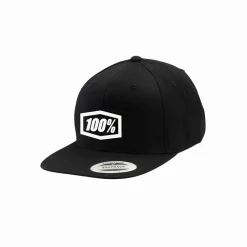 100% Kids Classic Black Snapback Hat