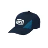 100% Cornerstone X-Fit Navy Snapback Trucker Hat -Motorcycle clothing 20070 015 jpg
