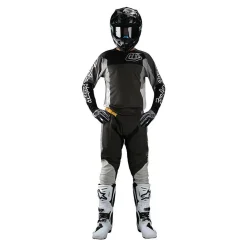Troy Lee Designs SE Pro Quattro Black Grey Motocross Pants -Motorcycle clothing 20197701 03 jpg