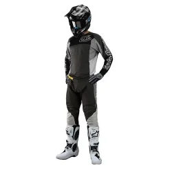 Troy Lee Designs SE Pro Quattro Black Grey Motocross Pants -Motorcycle clothing 20197701 04 jpg