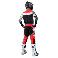 Troy Lee Designs SE Ultra Grime Motocross Pants - Black Rocket Red -Motorcycle clothing 25489300 05 jpg