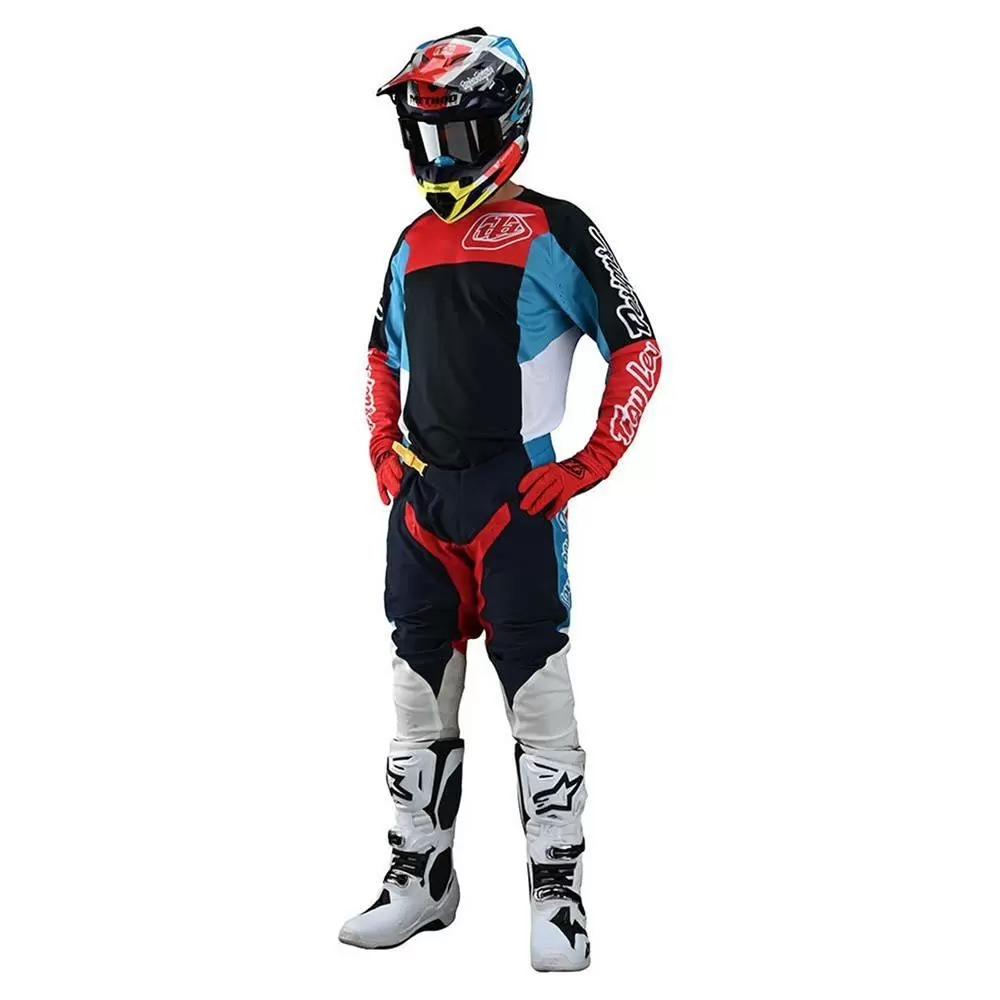 Troy Lee Designs SE Pro Quattro Motocross Pants - Navy Red 12 Troy Lee Designs SE Pro Quattro Motocross Pants - Navy Red - Image 10