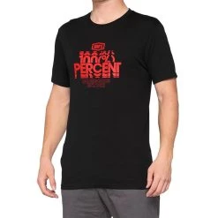 100% Roggar T-Shirt - Black -Motorcycle clothing 32125 001 3