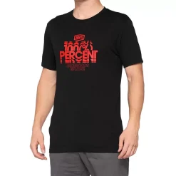 100% Roggar T-Shirt - Black -Motorcycle clothing 32125 001 jpg