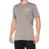 100% Dakota T-Shirt - Heather Grey -Motorcycle clothing 32130 188 01 3