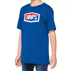 100% Kids Official T-Shirt - Blue 9 100% Kids Official T-Shirt - Blue -Motorcycle clothing 34017 002 jpg