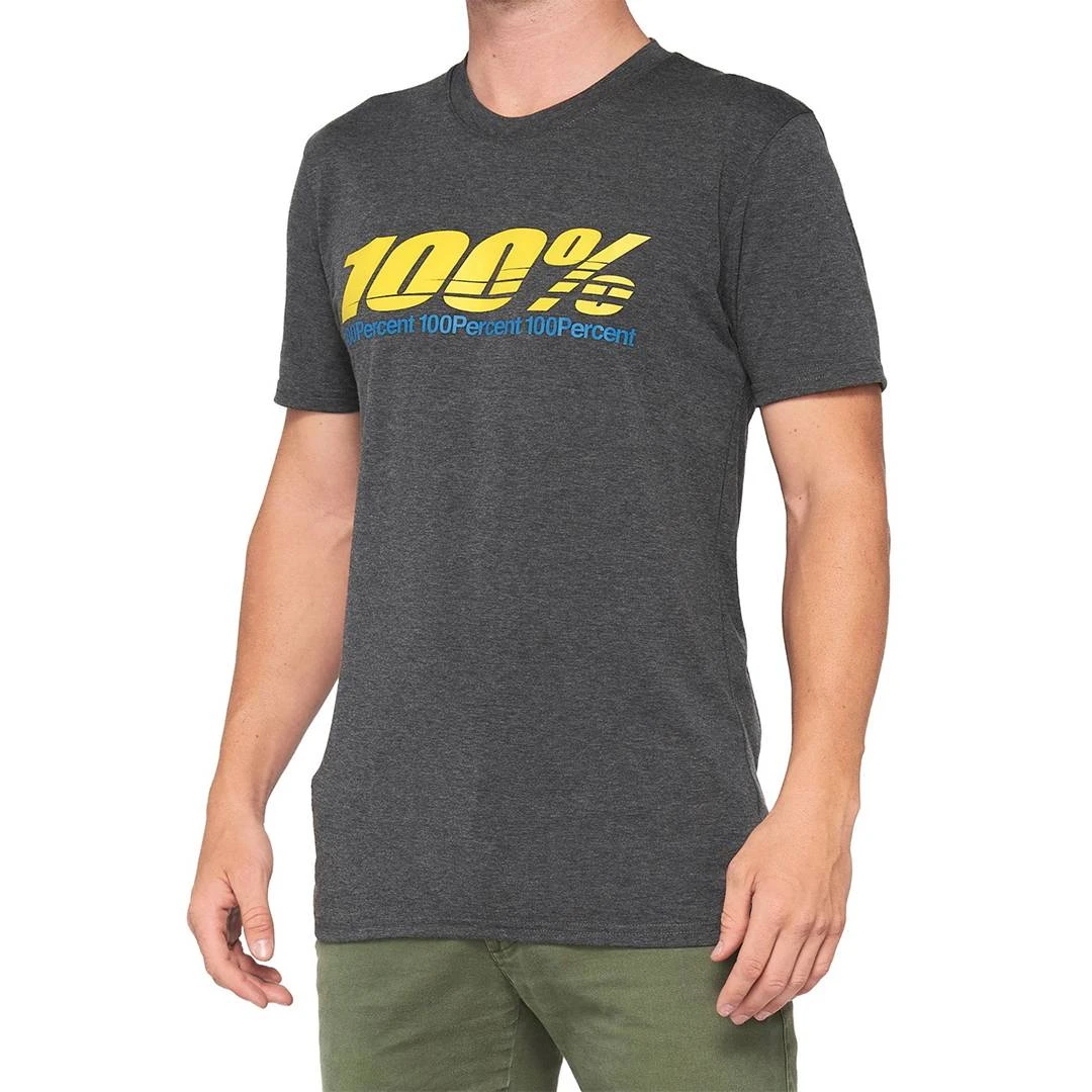 100% Argus Tech Tee - Charcoal Heather 6 100% Argus Tech Tee - Charcoal Heather - Image 4
