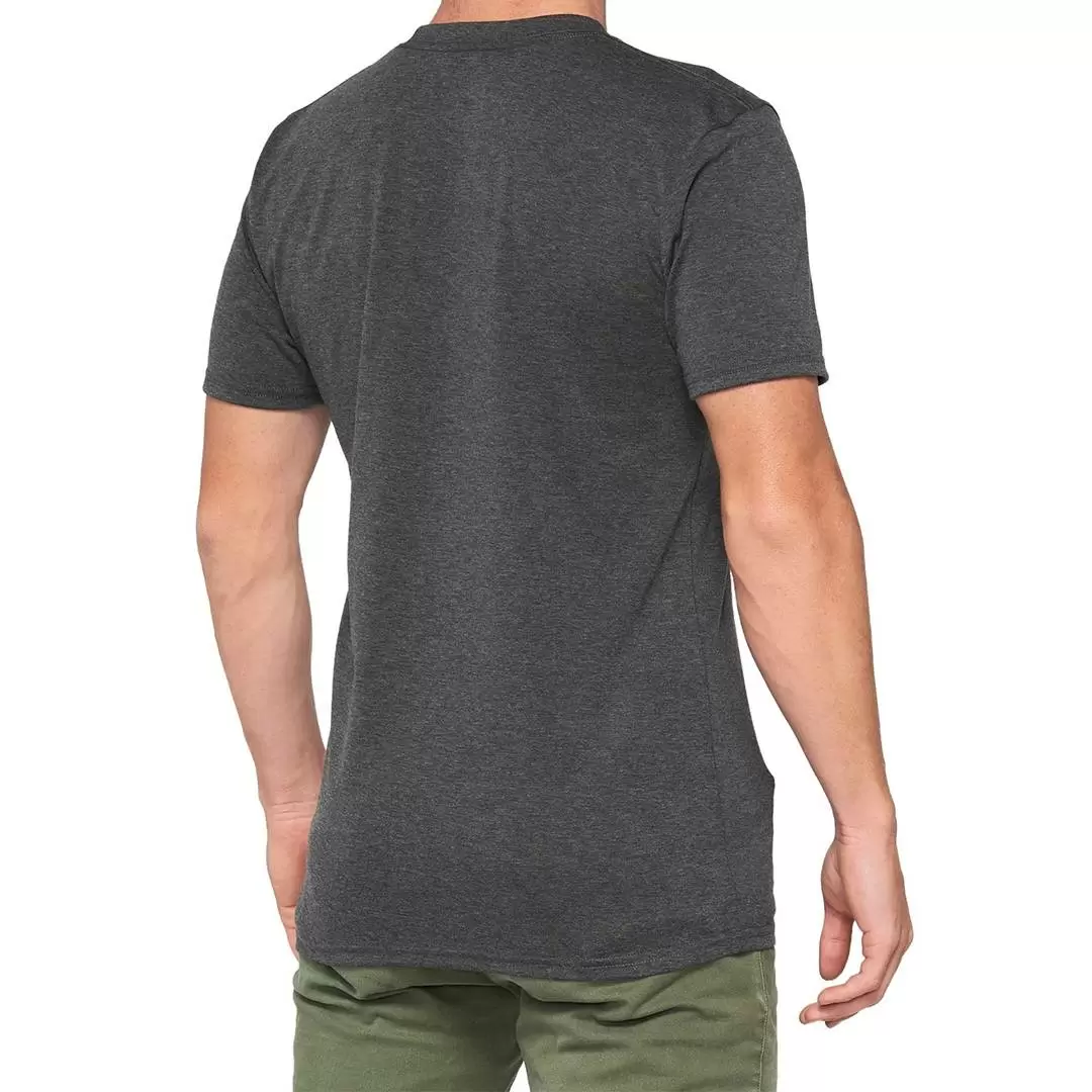 100% Argus Tech Tee - Charcoal Heather 8 100% Argus Tech Tee - Charcoal Heather - Image 6