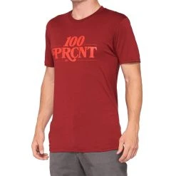 100% Searles Tech Tee - Brick 10 100% Searles Tech Tee - Brick -Motorcycle clothing 35027 068 01 1