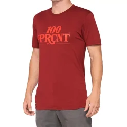 100% Searles Tech Tee - Brick 12 100% Searles Tech Tee - Brick -Motorcycle clothing 35027 068 01 jpg