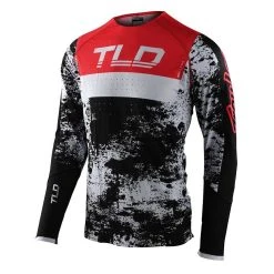 Troy Lee Designs SE Ultra Grime Motocross Jersey - Black Rocket Red -Motorcycle clothing 35489300 01 1 5