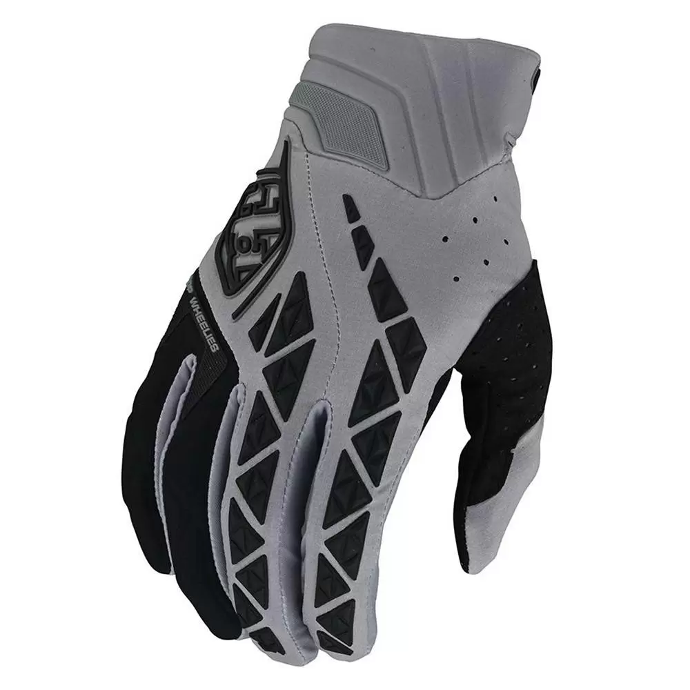Troy Lee Designs SE Pro Solid Grey Motocross Gloves 8 Troy Lee Designs SE Pro Solid Grey Motocross Gloves - Image 6