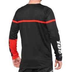 100% R-Core Black Red Motocross Jersey -Motorcycle clothing 41104 013 02 4 jpg