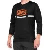100% Airmatic Black Orange Three Quarter Sleeve Motocross Jersey -Motorcycle clothing 41313 260 01 3