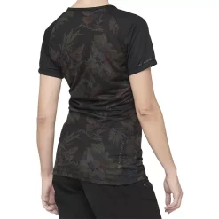 100% Airmatic Black Floral Women's Motocross Jersey -Motorcycle clothing 44306 432 02 jpg