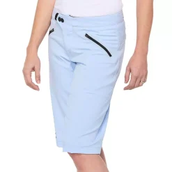 100% Ridecamp Women's Motocross Shorts - Powder Blue -Motorcycle clothing 45901 329 01 2 jpg