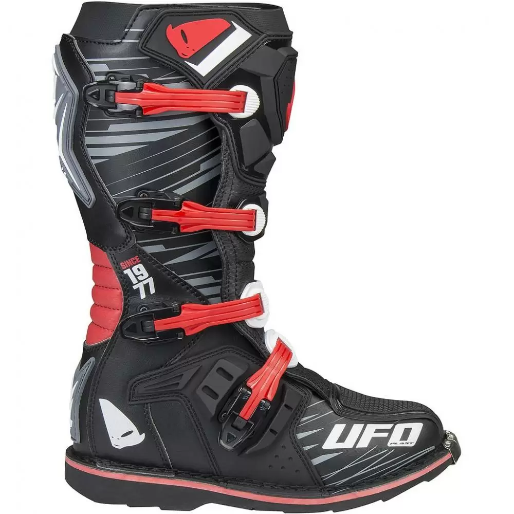 UFO Obsidian Black Red Motocross Boots 6 UFO Obsidian Black Red Motocross Boots - Image 4