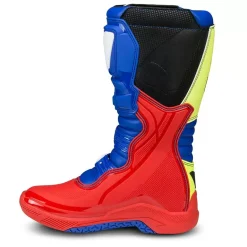 UFO Elektron Red Blue Neon Yellow Motocross Boots -Motorcycle clothing bo005dflu right inner 4 jpg