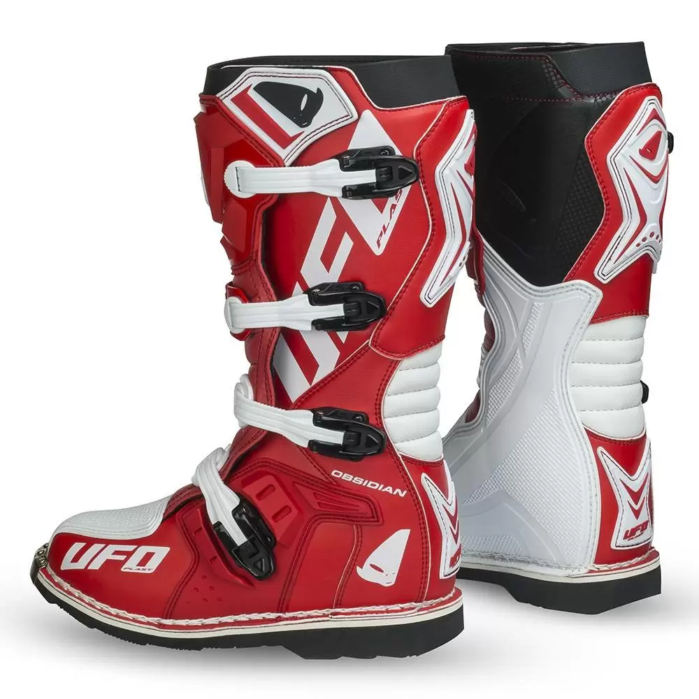 UFO Obsidian Red White Motocross Boots 8 UFO Obsidian Red White Motocross Boots - Image 6