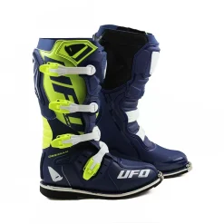 UFO Obsidian Motocross Boots - Blue Neon Yellow -Motorcycle clothing bo006c 01 3 jpg