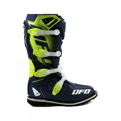UFO Obsidian Motocross Boots - Blue Neon Yellow -Motorcycle clothing bo006c 04 3 jpg