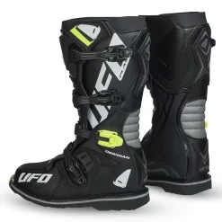 UFO Obsidian Motocross Boots - Black -Motorcycle clothing bo006k 002 jpg