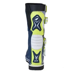 UFO Kids Typhoon Blue White Yellow Motocross Boots -Motorcycle clothing bo008cw 06 jpg