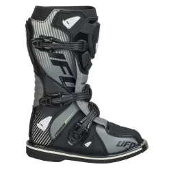 UFO Kids Typhoon Motocross Boots - Black Grey -Motorcycle clothing bo008k 003 jpg