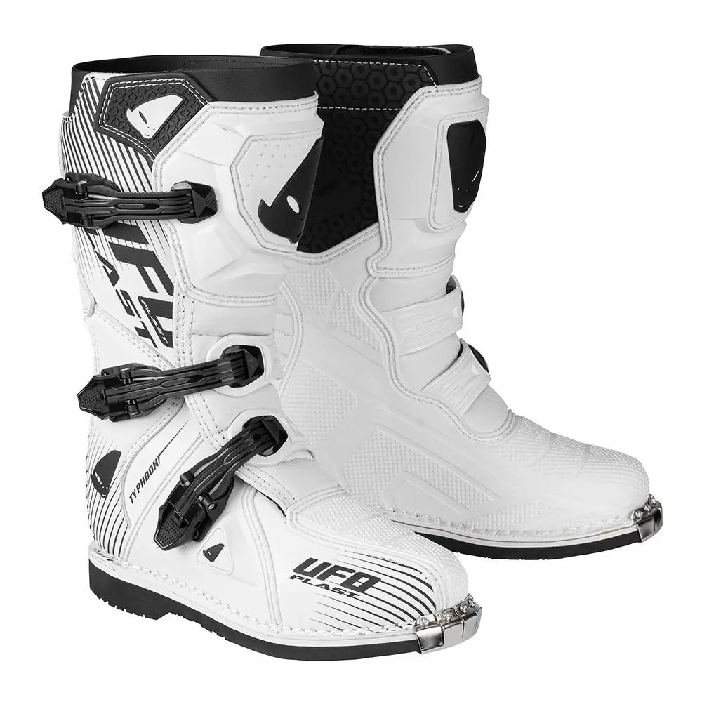 UFO Kids Typhoon Motocross Boots - White 6 UFO Kids Typhoon Motocross Boots - White - Image 4