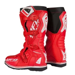 UFO Obsidian Red Motocross Boots -Motorcycle clothing bo009b 02 jpg