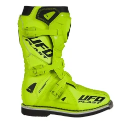 UFO Kids Typhoon Neon Yellow Motocross Boots -Motorcycle clothing bo011 dflu 03 jpg