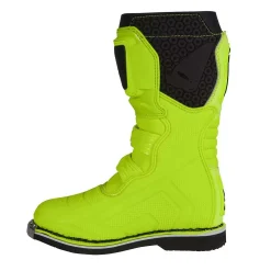 UFO Kids Typhoon Neon Yellow Motocross Boots -Motorcycle clothing bo011 dflu 04 jpg