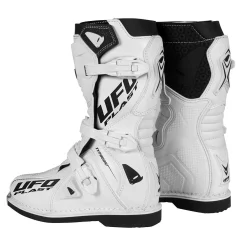 UFO Kids Typhoon White Motocross Boots -Motorcycle clothing bo011w 02 jpg