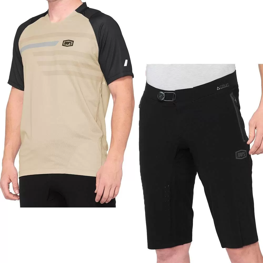 100% Celium Warm Grey Grey Motocross Kit Combo 3 100% Celium Warm Grey Grey Motocross Kit Combo