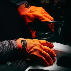 100% Cognito Fluo Orange Black Motocross Gloves -Motorcycle clothing cognito d30 beauty moto 005 jpg