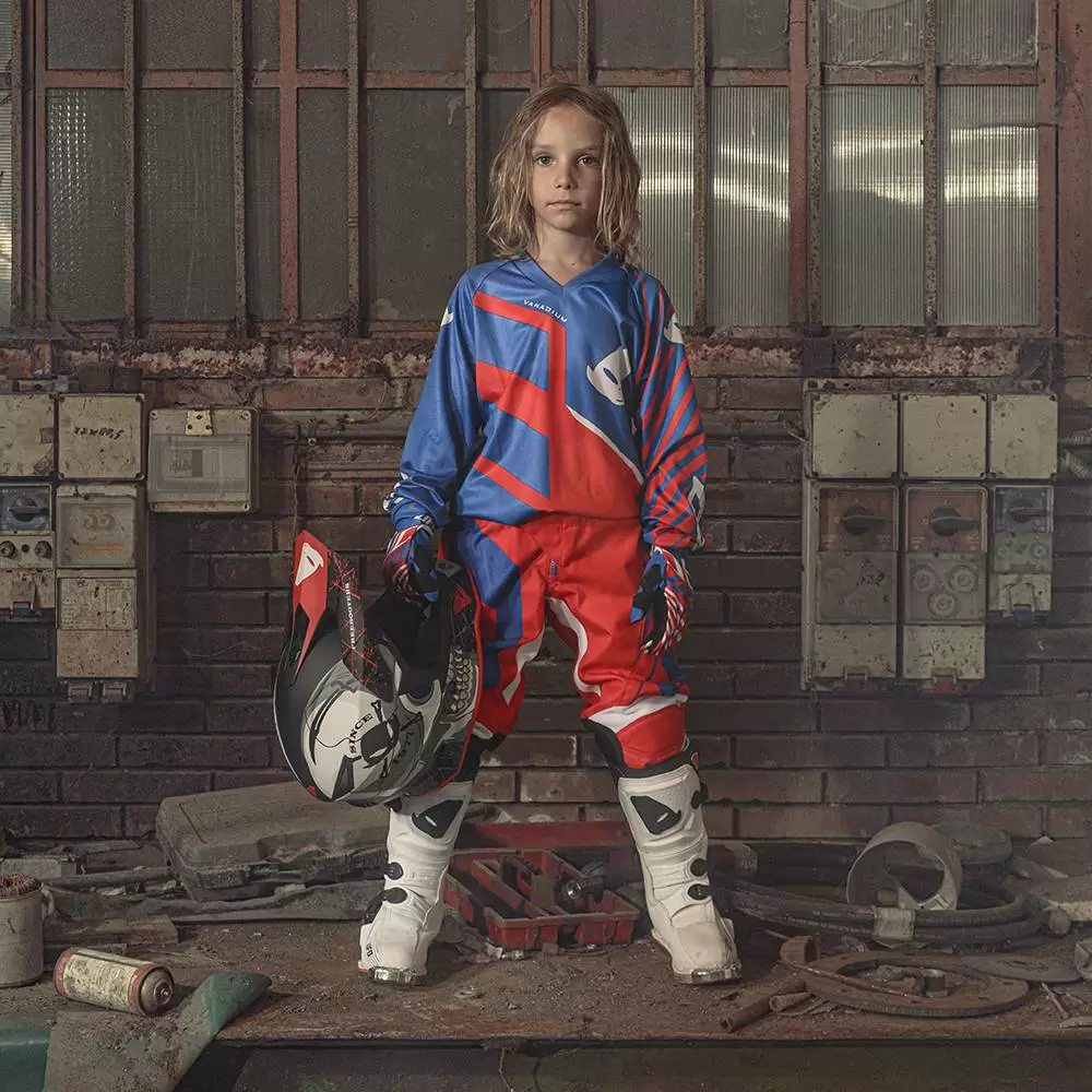 UFO Kids Vanadium Motocross Pants - Red Blue 10 UFO Kids Vanadium Motocross Pants - Red Blue - Image 8