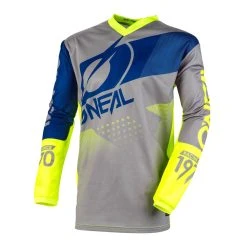 O'Neal Element Factor Jersey Grey / Blue / Neon Yellow