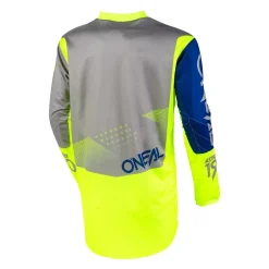 O'Neal Element Factor Kit Combo Grey Blue Neon Yellow -Motorcycle clothing e001 20 02 10 jpg