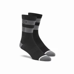 100% Flow Performance Socks -Motorcycle clothing flow black grey 2